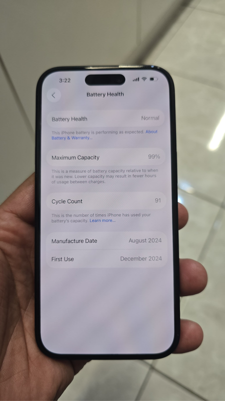 iPhone 15 brand 99% battery health