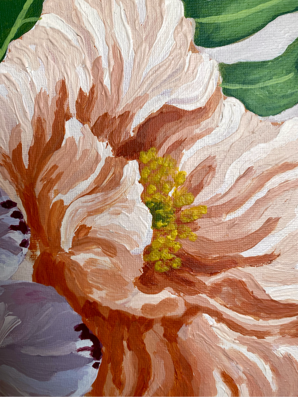 Soft Fires Between the Blossoms Acrylic Painting