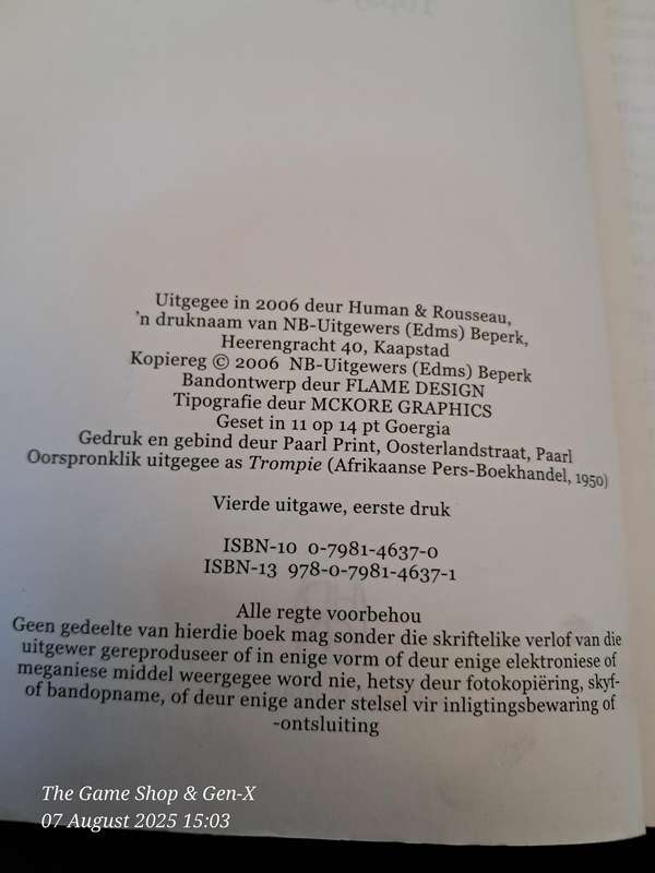 Book: Trompie