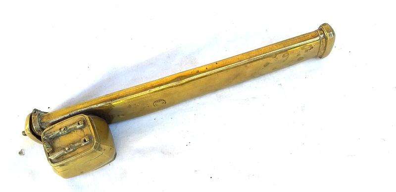 Brass Inkwell with Pen holder