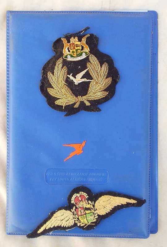 WW2 SAAF Pilot Wings & SAL SAA Note pad