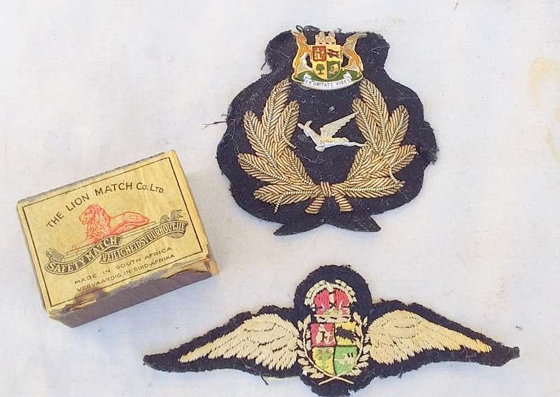 WW2 SAAF Pilot Wings & SAL SAA Note pad