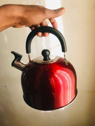 Red Stovetop Tea Kettle - Budget kitchenware - Functional and affordable - R150 Negotiable