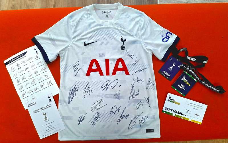 Tottenham Hot Spurs Signed Soccer Shirt - With Certificate