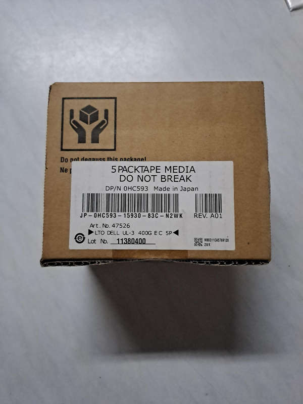 Dell LTO Ultrium 3 400GB / 800GB Data Cartridge