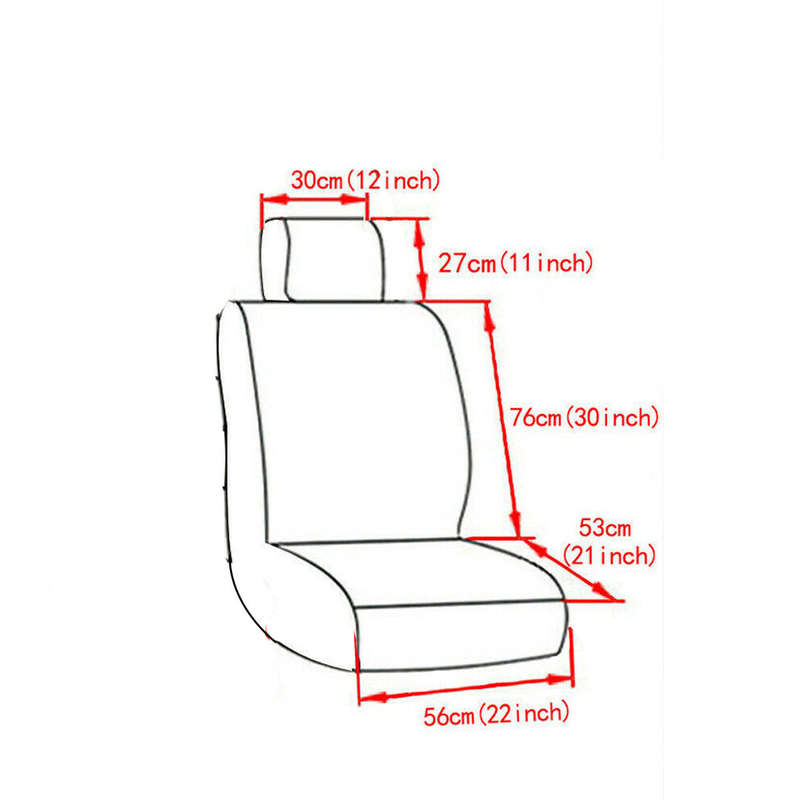 Car Seat Cover Set - ACA Leather - Quilted Universal Car Seat Protectors