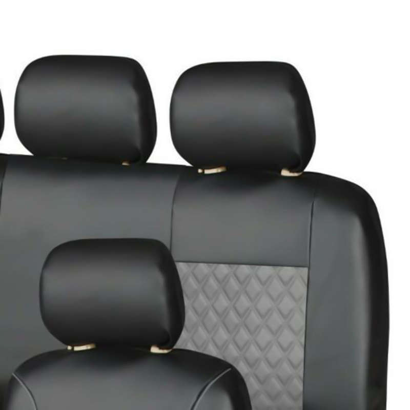Car Seat Cover Set - ACA Leather - Quilted Universal Car Seat Protectors