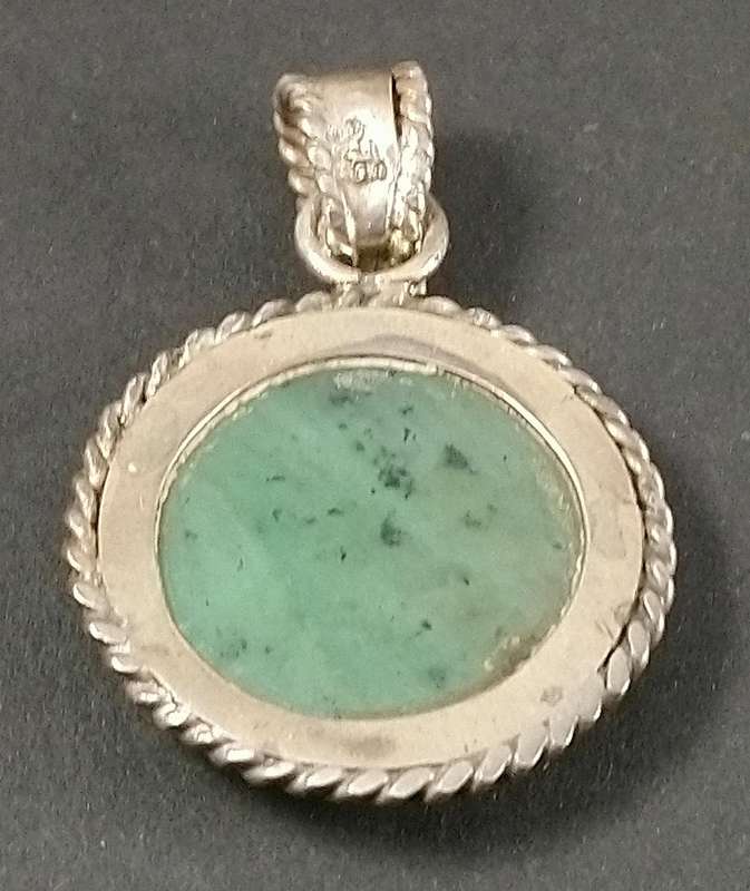 Handcrafted Natural Hydro-Grossular Garnet Solid Sterling Silver Pendant