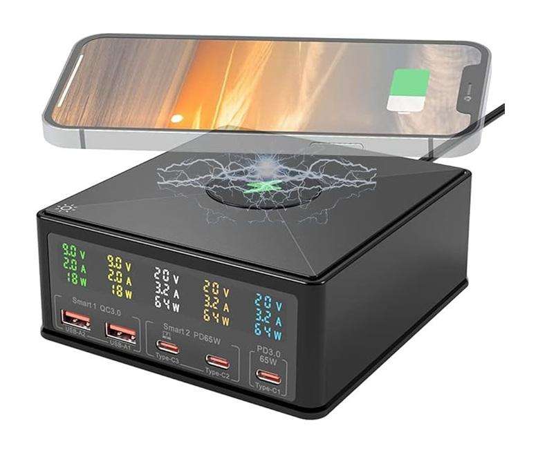160W Wireless Super Fast Multi-Port Desktop Charging Station