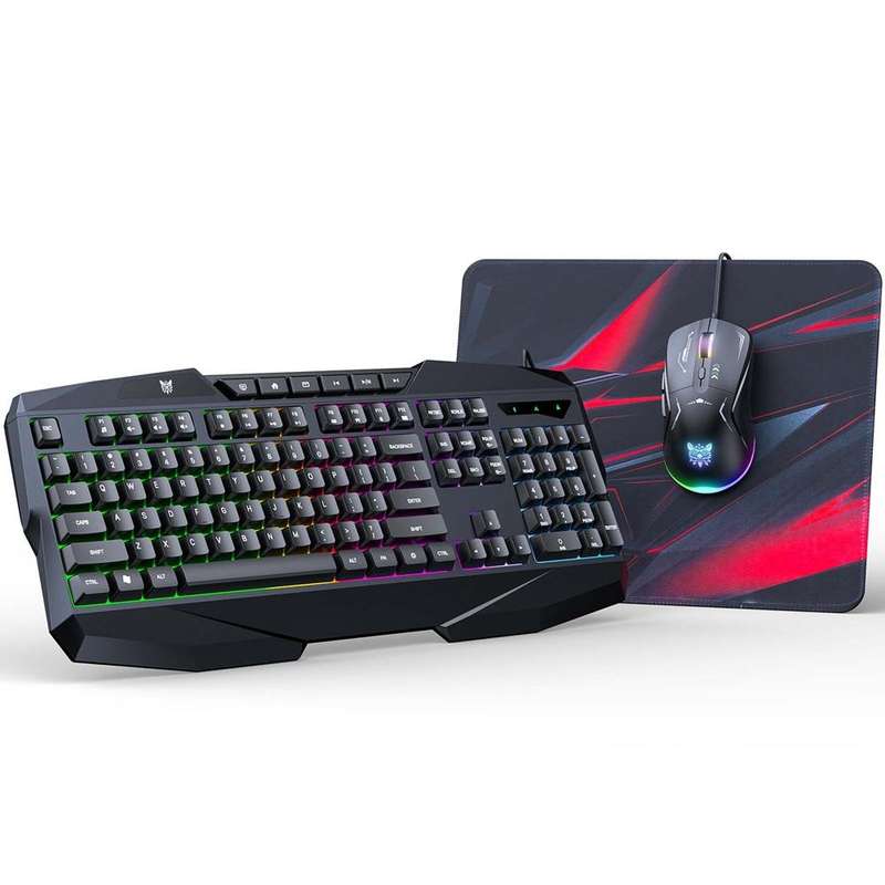 ONIKUMA 3-in-1 Gaming Combo-G22 RGB Keyboard, CW917 Mouse, MP002 Mouse Pad
