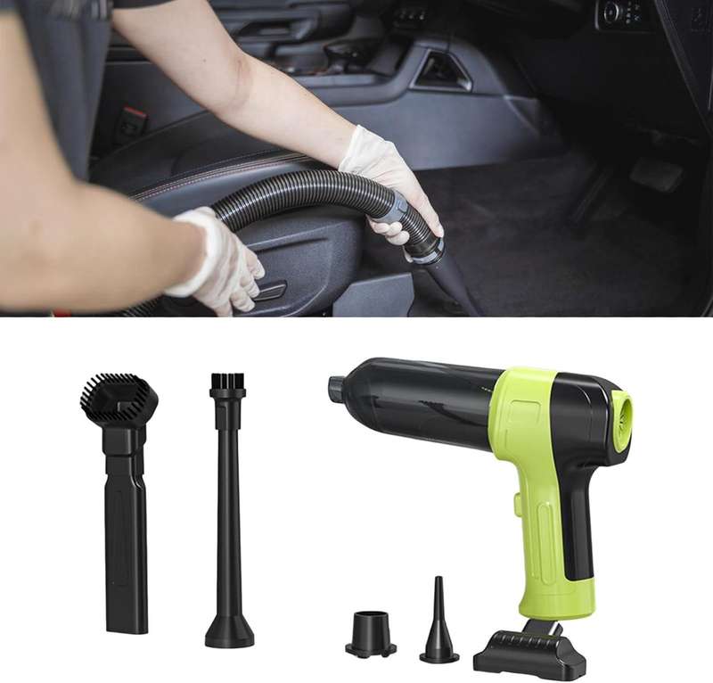 MD-12 Rechargeable Handheld Vacuum Cleaner - 120 W, 9000 PA, Cordless Mini