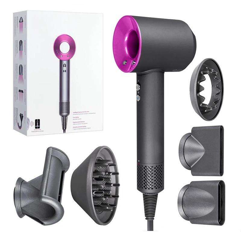 MD026 Professional Ionic Hair Dryer-1500W Brushless Motor + 5 Nozzles