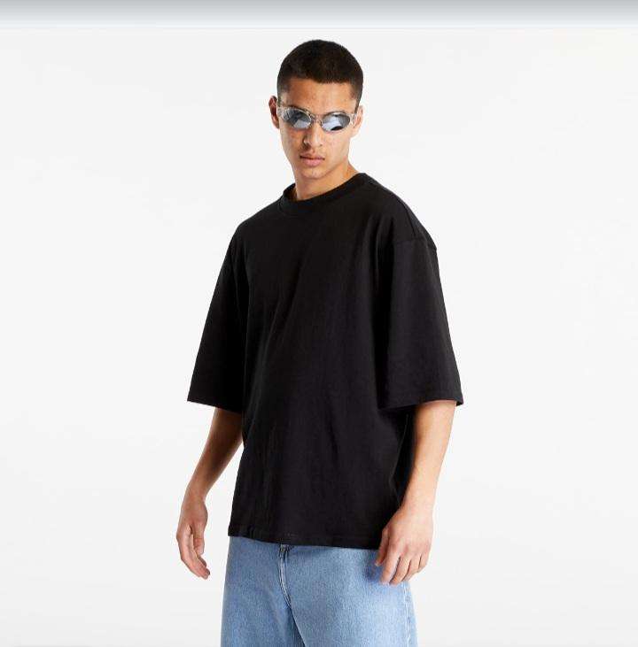 Basic Crop Fitted Oversized T-Shirt  Medium Size