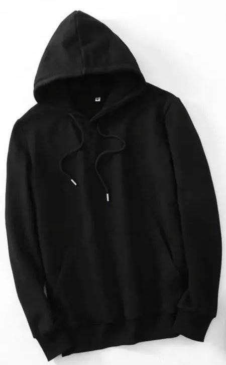 Plain Black Hoodie
