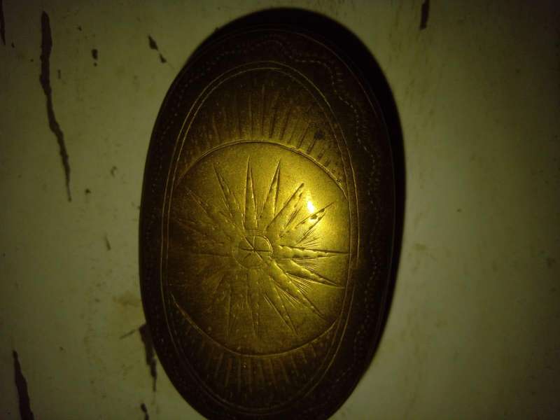 Antique Brass Tobacco/Snuff Tin  W. Collins, St. Day 1903 (Rare Collectible)