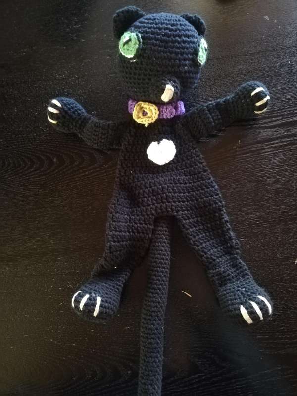 Crochet Comfort Cuddle  Attachment Doll - Witch and Cat Set with Accessories