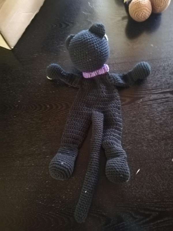 Crochet Comfort Cuddle  Attachment Doll - Witch and Cat Set with Accessories