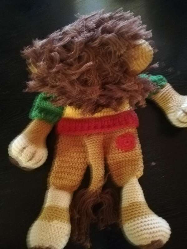Crochet Comfort Cuddle  Attachment Doll - Lion