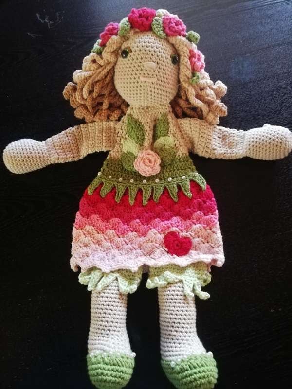 Crochet Comfort Cuddle  Attachment Doll - Spring Fairy