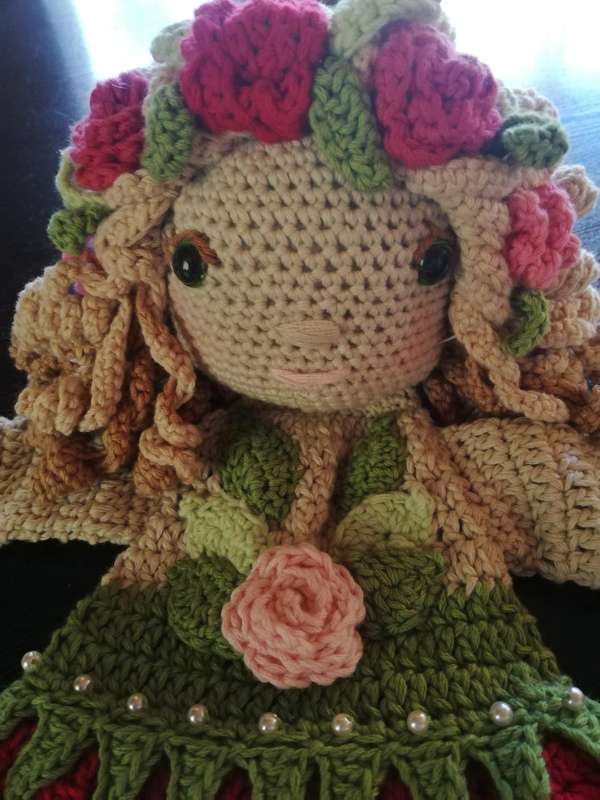 Crochet Comfort Cuddle  Attachment Doll - Spring Fairy