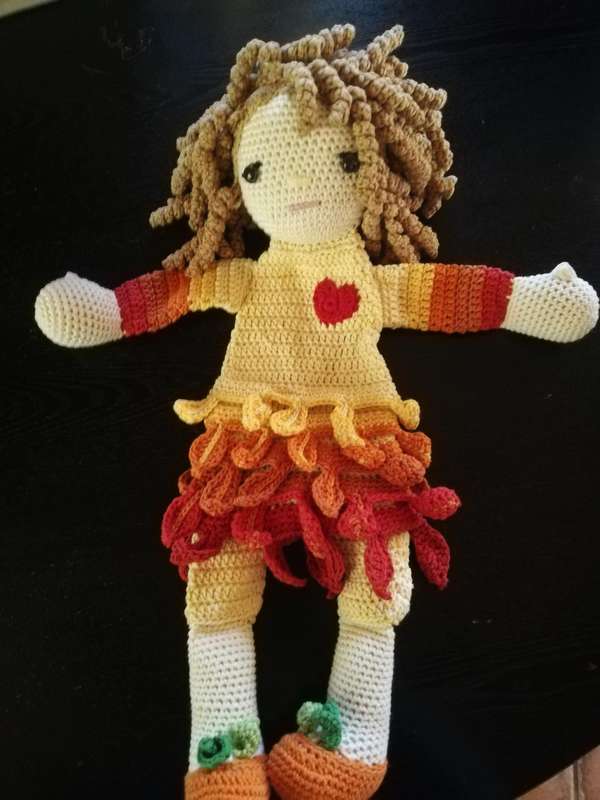 Crochet Comfort Cuddle  Attachment Doll - Autumn Fairy