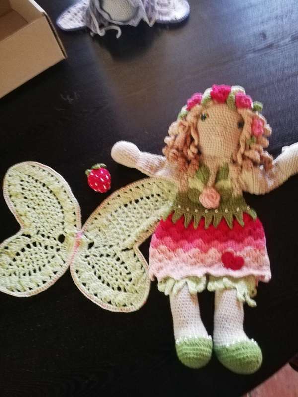 Crochet Comfort Cuddle  Attachment Doll - Spring Fairy