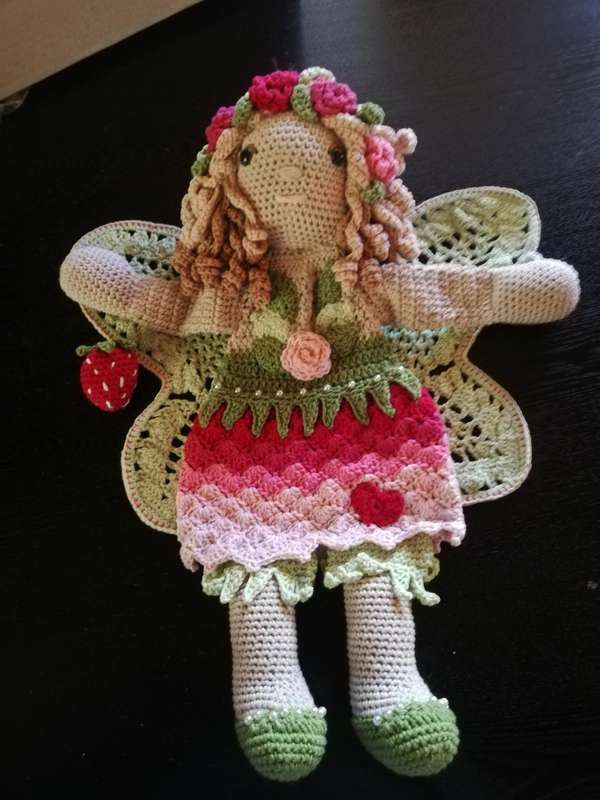 Crochet Comfort Cuddle  Attachment Doll - Spring Fairy