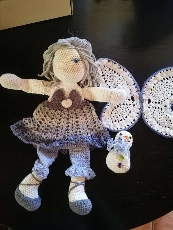 Crochet Comfort Cuddle  Attachment Doll - Winter Fairy