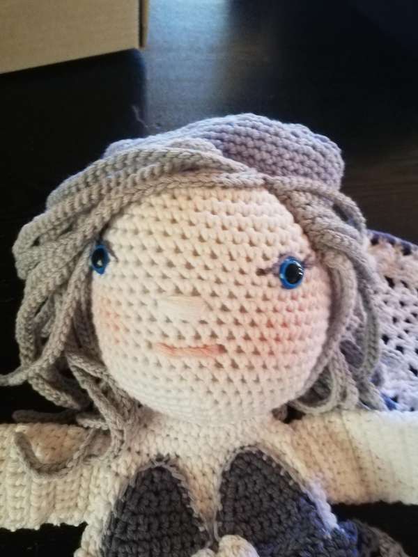 Crochet Comfort Cuddle  Attachment Doll - Winter Fairy