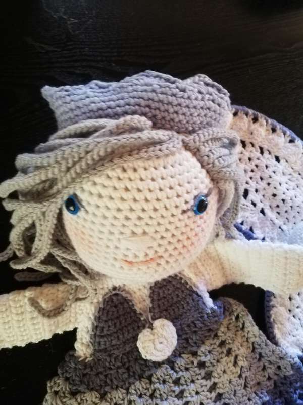 Crochet Comfort Cuddle  Attachment Doll - Winter Fairy