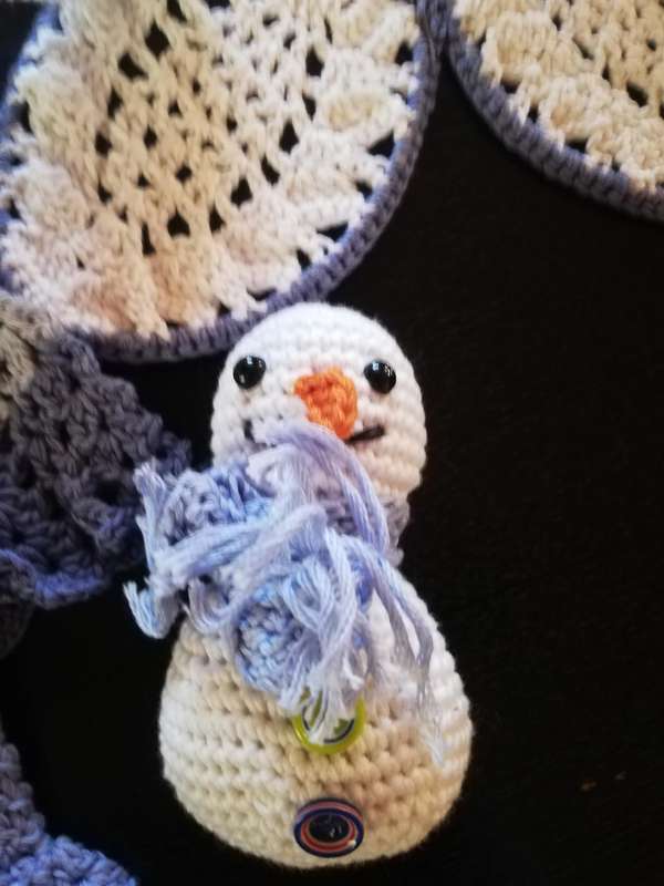 Crochet Comfort Cuddle  Attachment Doll - Winter Fairy