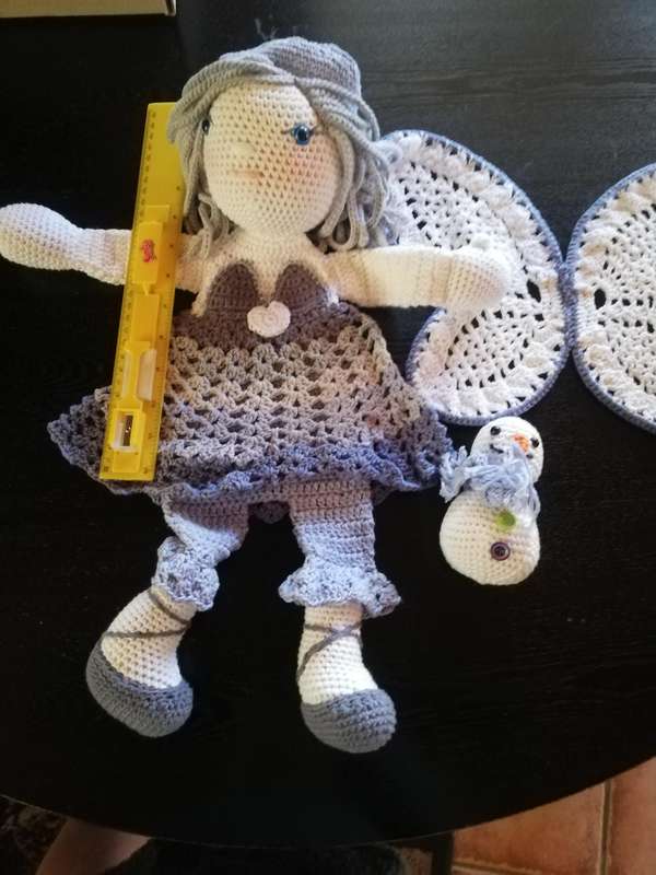 Crochet Comfort Cuddle  Attachment Doll - Winter Fairy