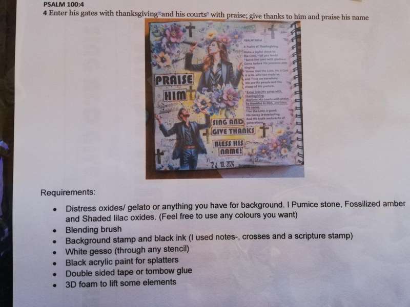 Bible Journal Page Kit (Psalm 100:4)
