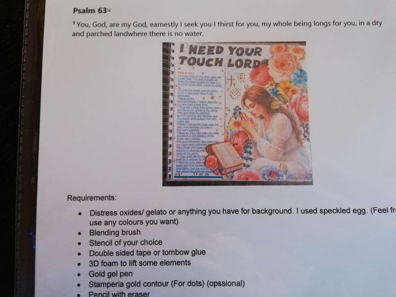 Bible Journal Page Kit (Psalm 63)
