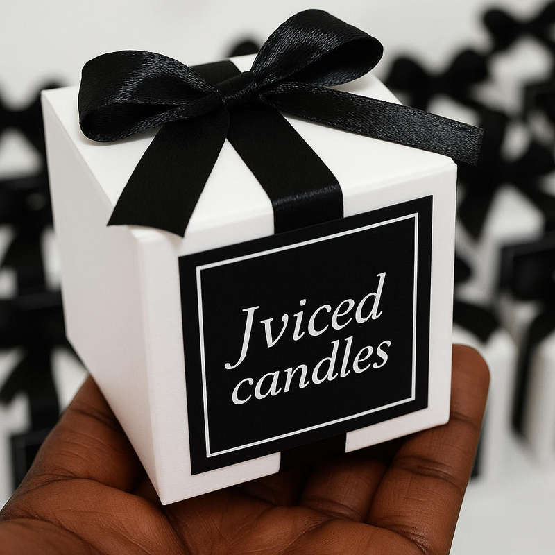 bubble cube candle