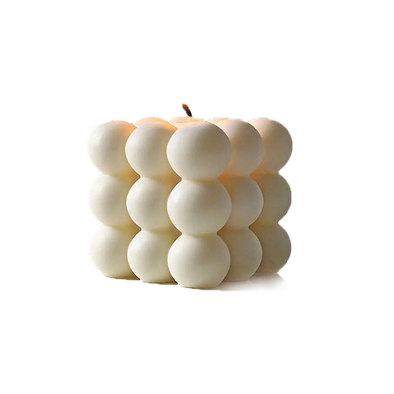 bubble cube candle