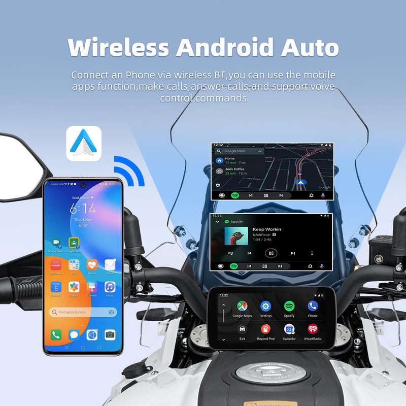 6.25 Motorcycle Smart Screen  Wireless CarPlay/Android Auto | GPS | Music | Calls
