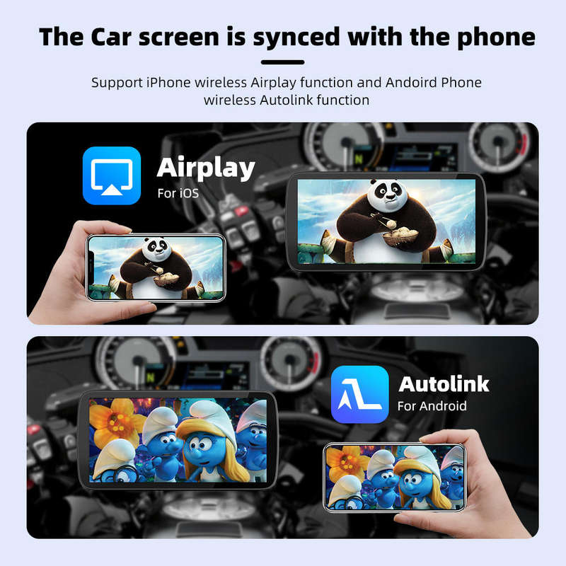 6.25 Motorcycle Smart Screen  Wireless CarPlay/Android Auto | GPS | Music | Calls