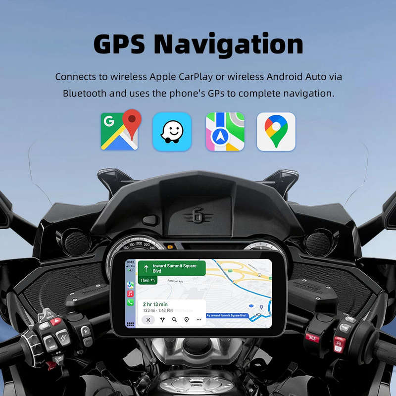 6.25 Motorcycle Smart Screen  Wireless CarPlay/Android Auto | GPS | Music | Calls