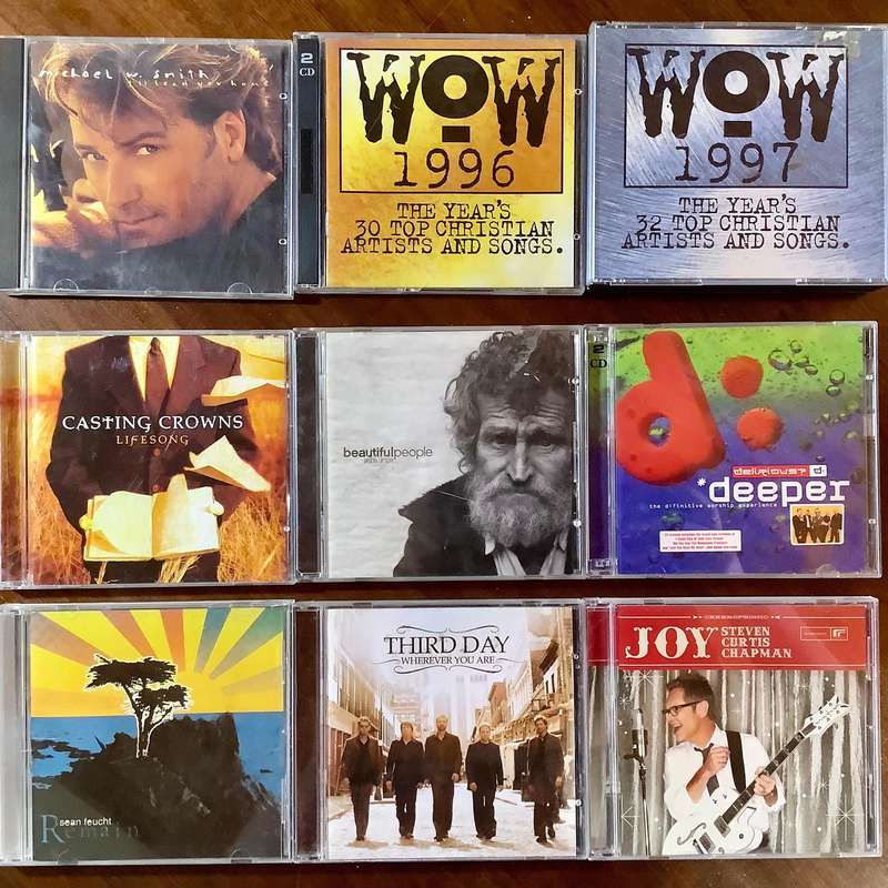 Christian Music CD Bundle  WOW, Michael W. Smith, Casting Crowns, Jason Upton(30+ Discs R12/CD)