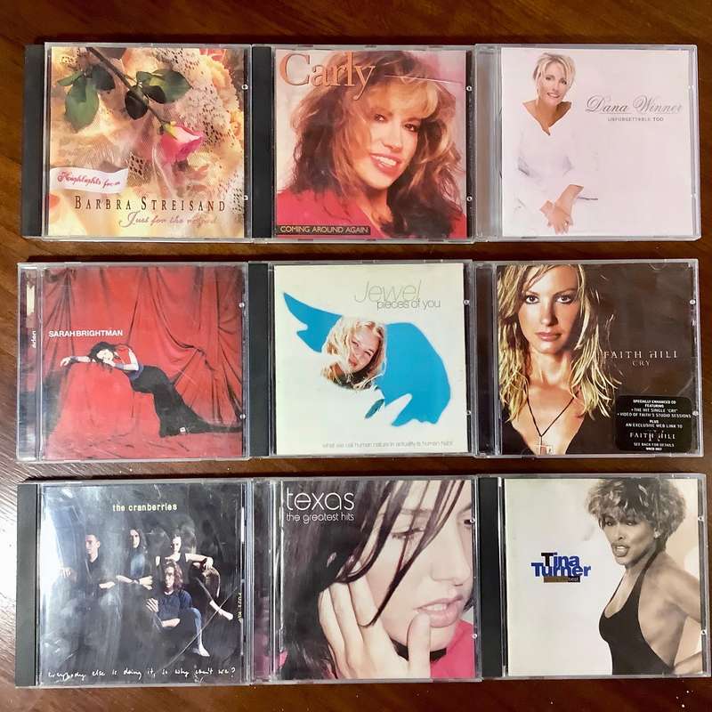 Female Vocal Legends CD Bundle  Celine Dion, Cher, Enya, Cranberries (40+ Discs R12/CD)