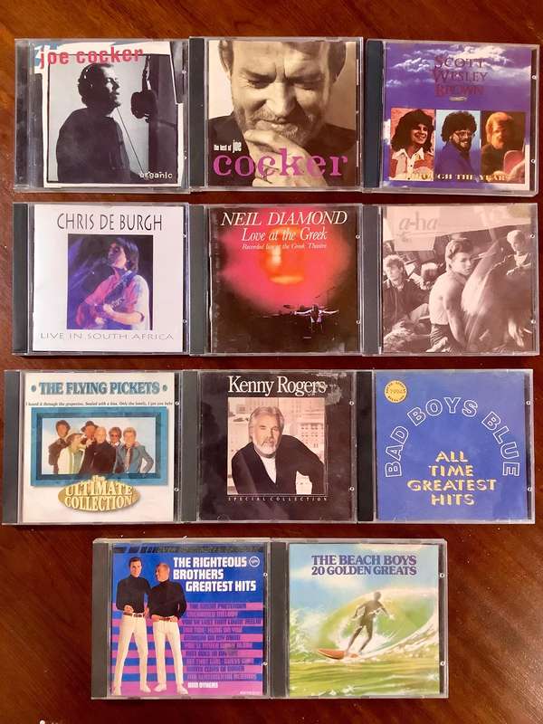 Rock, Pop & Power Ballads CD Bundle  Bee Gees, Eagles, Bon Jovi, Phil Collins & More (30+ Discs R12