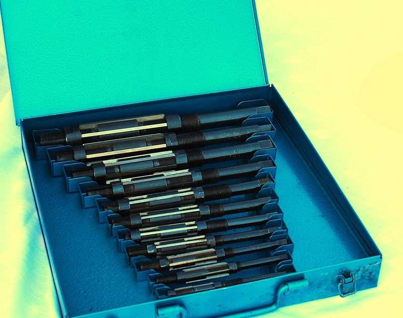 Vintage T&J 11 Piece Adjustable Reamer Set