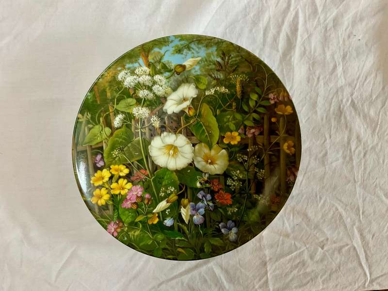 Vintage Collector Plate Set  Fürstenberg "Wilde Schönheiten" (6x German Botanical Porcelain)