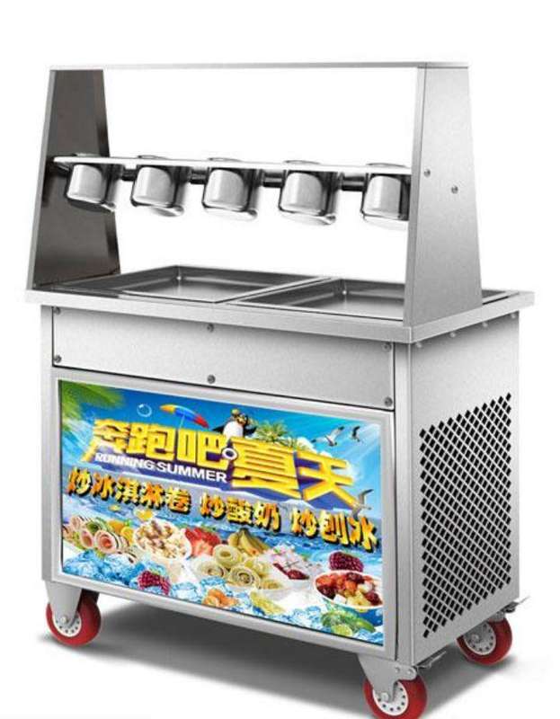 Thai rolled ice cream machine