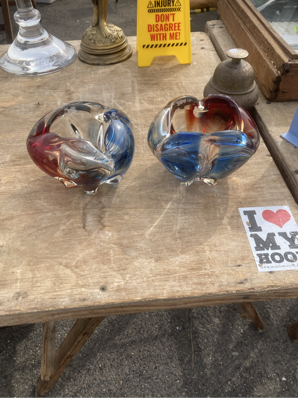 Pair of Murano Glass bowls