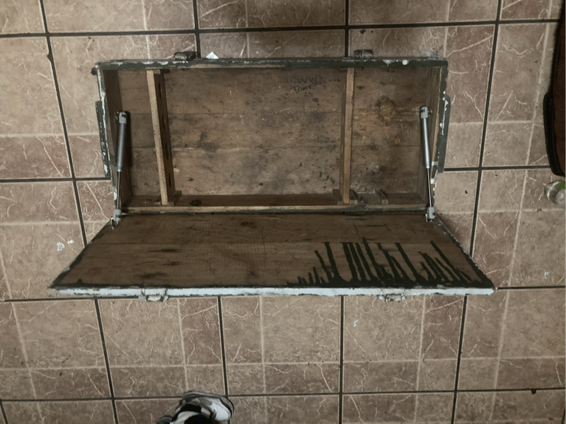 Antique ammunition storage box