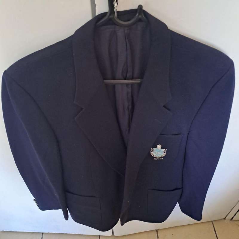Vintage Rugby Blazer with Embroidered Crest