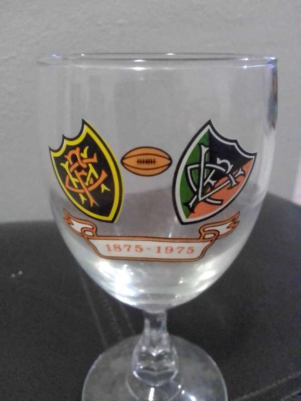 Vintage Rugby Centenary Glass 18751975 Rare Collectors Item