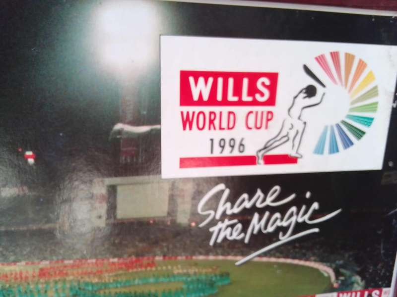 For Sale: 1996 Wills Cricket World Cup Signed Team Photo  Framed Collectible